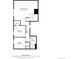Detailed floor plan of the basement showcasing two bedrooms, a bathroom, and a recreation room at 890 S Vine St, Denver, CO 80209