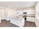 Modern kitchen boasts white cabinetry, granite countertops, and stainless steel appliances at 262 Chardon Ave, Brighton, CO 80601