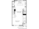 Main level floor plan featuring an open concept kitchen, dining, and great room at 634 Saddle Dr, Erie, CO 80516