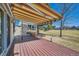 Outdoor deck with retractable awning provides the perfect space for relaxing and entertaining at 2446 S Vaughn Way # A, Aurora, CO 80014