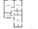 Upstairs floorplan featuring three bedrooms including a primary bedroom suite and one shared bath at 1519 S Sable Blvd # C, Aurora, CO 80012