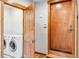 Convenient laundry area with modern washer and dryer units at 180 Emmett Lode Rd, Breckenridge, CO 80424