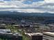 Stunning aerial view of the city and mountains, offering a picturesque backdrop at 1020 15Th St # 29L, Denver, CO 80202