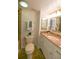 This bathroom features a stylish vanity and classic fixtures, offering a functional space at 1020 15Th St # 29L, Denver, CO 80202