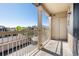 Relax on this balcony with views of the community and the surrounding area at 7423 S Quail Cir # 1533, Littleton, CO 80127