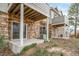 Backyard with a stone patio and siding at 5395 Canyon View Dr, Castle Rock, CO 80104