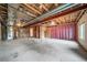 Unfinished basement with concrete floor, exposed utilities, and framed walls at 5395 Canyon View Dr, Castle Rock, CO 80104