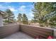 Scenic patio view with trees and expansive landscape at 5395 Canyon View Dr, Castle Rock, CO 80104