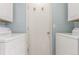 Efficient laundry space with a washer and dryer, providing convenience and functionality for everyday living at 5307 E Courtney Ave, Castle Rock, CO 80104