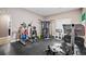 Home gym equipped with various workout machines for a complete fitness routine at 9563 Red Primrose St, Franktown, CO 80116