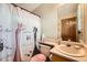 Full bathroom with a shower-tub combination at 16519 E Hialeah Dr, Centennial, CO 80015