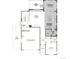 First floor plan featuring a gourmet kitchen, great room, study, and 2-car garage at 4621 Thistle Dr, Brighton, CO 80601