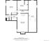 Basement floor plan illustrating the layout, including Gathering room, bedrooms, bathroom, and utility area at 6930 S Delaware St, Littleton, CO 80120