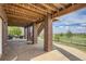 Relaxing outdoor patio with brick columns and lovely views of the community at 7658 S Country Club Pkwy, Aurora, CO 80016