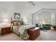 Spacious main bedroom with a seating area, large windows, and a serene ambiance at 9278 E Aspen Hill Pl, Lone Tree, CO 80124