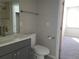 Bathroom features double sink vanity with walk-in shower at 656 County Road 72, Bailey, CO 80421