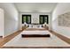 Bedroom with hardwood floors and modern decor at 5672 S Hanover Way, Greenwood Village, CO 80111