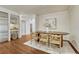 Dining room with seating for six and modern décor at 5672 S Hanover Way, Greenwood Village, CO 80111