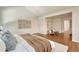 Spacious bedroom with hardwood floors and modern decor at 5672 S Hanover Way, Greenwood Village, CO 80111