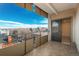 Balcony boasts scenic city views, accessible through a sliding glass door at 800 N Pearl St # 611, Denver, CO 80203