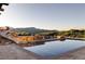Luxury pool with a waterslide and stunning mountain views at 9356 Cherrywood Trl, Littleton, CO 80127