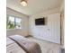 Bedroom featuring carpeted flooring, a ceiling fan, and natural light at 3508 E 140Th Pl, Thornton, CO 80602