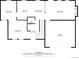 First floor plan featuring a large kitchen, dining area, living room, and garage at 1285 Aberdeen Dr, Broomfield, CO 80020