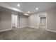 Spacious carpeted basement area featuring neutral walls and recessed lighting at 1757 Baguette Dr, Castle Rock, CO 80108