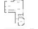 First floor plan highlighting layout of foyer, living room, kitchen, dining area, room, and bath at 9479 Rifle St, Commerce City, CO 80022