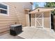 A tidy backyard featuring a storage shed and AC unit, perfect for outdoor activities and extra storage at 17519 E Caspian Pl, Aurora, CO 80013