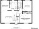 Detailed floor plan showcasing the layout of the bedrooms, living spaces, kitchen, and bathrooms at 7912 Fenton St, Arvada, CO 80003