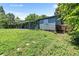 The backyard is lush with greenery at 2260 S Lewiston St, Aurora, CO 80013