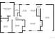 Layout of the first floor, including bedrooms, kitchen, living room, dining area, and garage at 2260 S Lewiston St, Aurora, CO 80013
