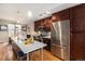 Modern kitchen with stainless steel appliances and island at 2438 Welton St, Denver, CO 80205