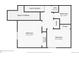 Lower level floor plan with two bedrooms and bath at 8458 Everett Way # B, Arvada, CO 80005