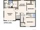 Upper level floor plan with owner's suite, laundry, and three additional bedrooms at 25022 E 34Th Pl, Aurora, CO 80019