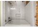 Modern bathroom with stylish shower and tub at 80 Spruce Ct, Evergreen, CO 80439