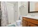 Bathroom featuring a shower, vanity with sink, and tile floors at 9655 W 105Th Way, Broomfield, CO 80021