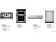 Kitchen appliances, including a 5-burner gas cooktop, microwave/wall oven, under-cabinet hood, and print-shield finish dishwasher at 6311 Las Palmas Pt, Parker, CO 80134