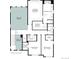 Second-floor plan featuring a primary bedroom with a walk-in closet, two additional bedrooms, and a laundry room at 6311 Las Palmas Pt, Parker, CO 80134