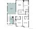 Layout of the second floor, displaying the primary bedroom, additional bedrooms, and closet space at 5726 Margarita Pt, Parker, CO 80134
