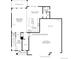 Detailed floor plan of the first floor, showcasing the layout of the kitchen, great room, and garage at 5726 Margarita Pt, Parker, CO 80134