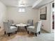 Finished basement sitting area with seating for four at 7192 W 67Th Pl, Arvada, CO 80003