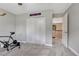 This bedroom has carpeted floors and a spacious closet at 10289 E Berry Dr, Greenwood Village, CO 80111