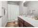 Cozy bathroom with a shower behind a white curtain at 2225 Santini Trl # C, Littleton, CO 80129