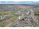 A bird's eye view showcases the home's location within the neighborhood with easy access to community amenities at 2188 Abigail Ln, Castle Rock, CO 80104