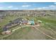 Aerial shot of community center and pool at 2188 Abigail Ln, Castle Rock, CO 80104