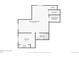 Floor plan of the basement including a finished area, bathroom, bedroom and utility room at 2188 Abigail Ln, Castle Rock, CO 80104