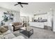 Open-concept living area connecting seamlessly to the kitchen, perfect for modern living at 2188 Abigail Ln, Castle Rock, CO 80104