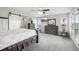 Spacious main bedroom with ceiling fan, modern furniture, and beautiful natural lighting at 2188 Abigail Ln, Castle Rock, CO 80104